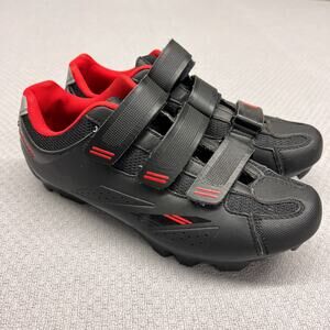 Tomimaso Terra 100 Cycling Shoes Womens US 9 EUR 40 Black Red Biking